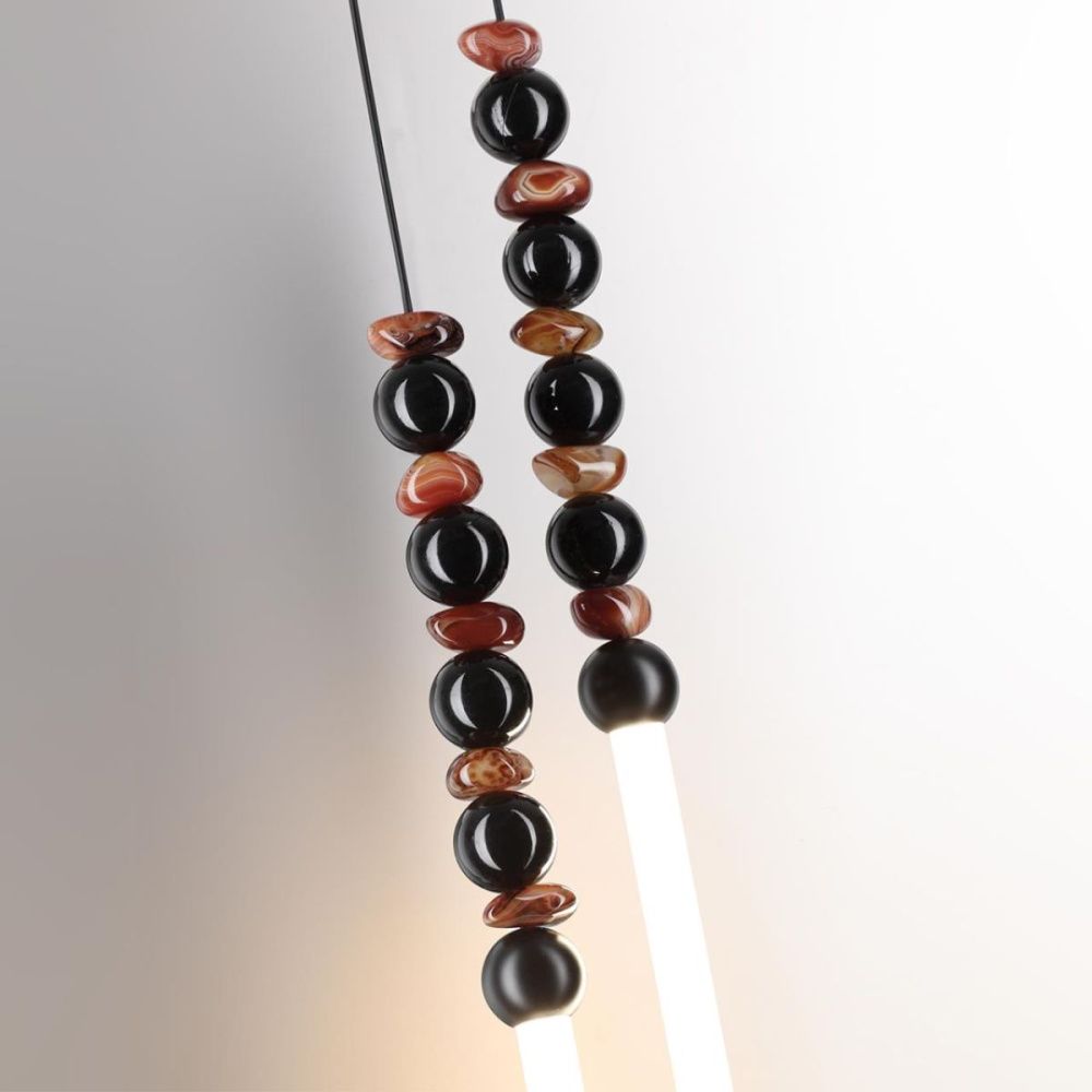 Бра 85 см, 16W, 3000K, Odeon Light Hightech Monella 7187/16WL, черный