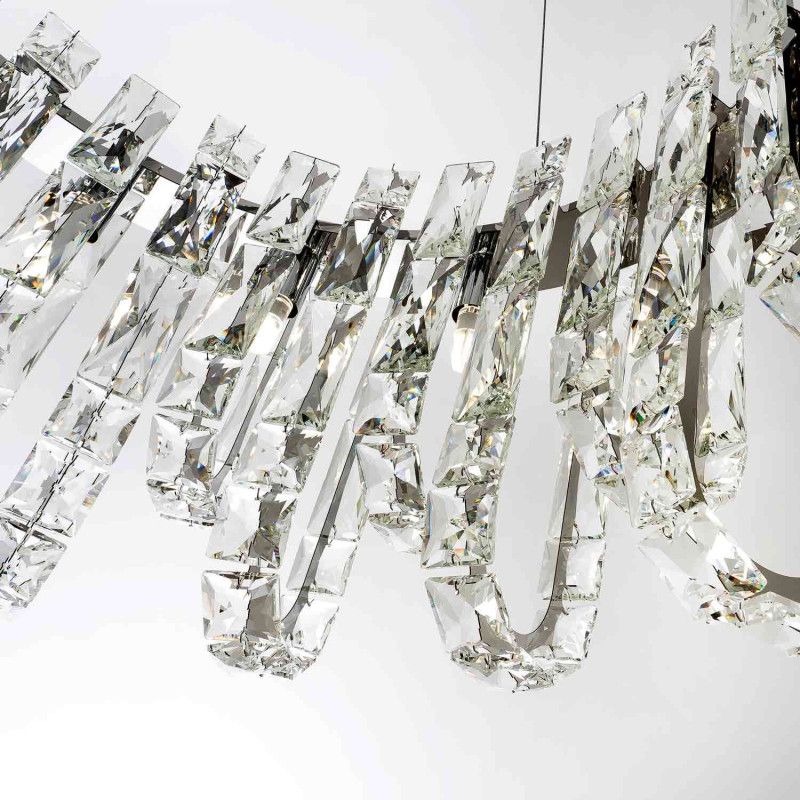 Подвесная люстра 60 см MODELUX ML.6621.14 CR хром