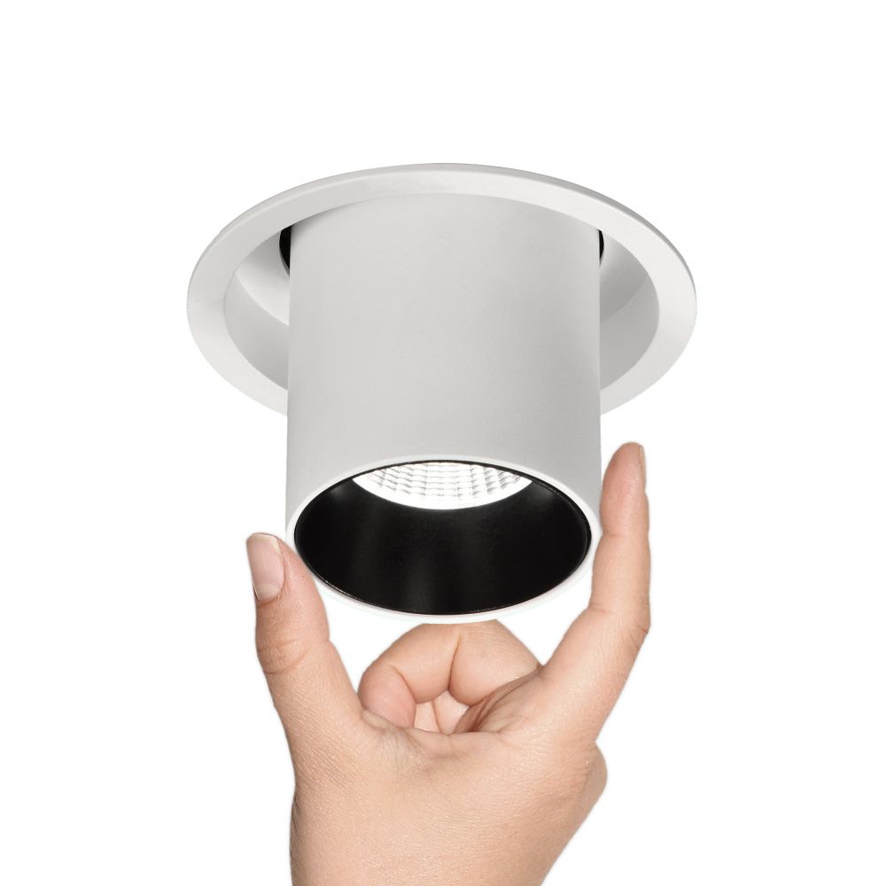 Светильник встраиваемый 10*11,7 см, вр 9,2 см, *LED*12W, 2700K, Mantra Garda MAN7830, белый