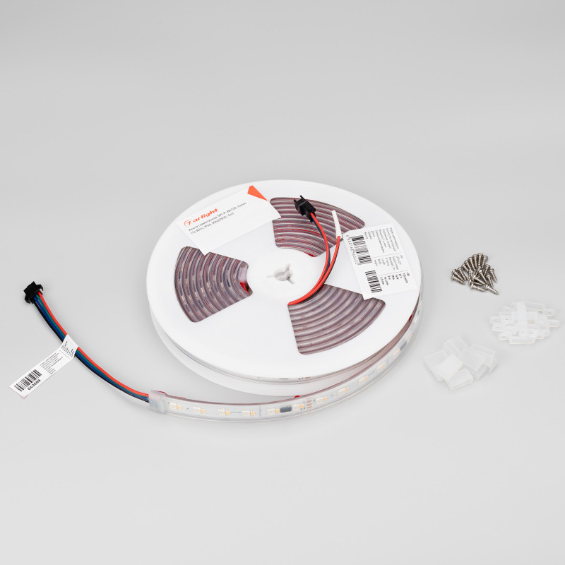 Лента герметичная SPI-P-BA120-14mm 24V RGBW-Day-PX6-BPT (16 W/m, IP66, 5060/2835, 5m) (Arlight, бегущий огонь) 040623. Цена указана за 5 метров. Продается кратно 5 метрам.