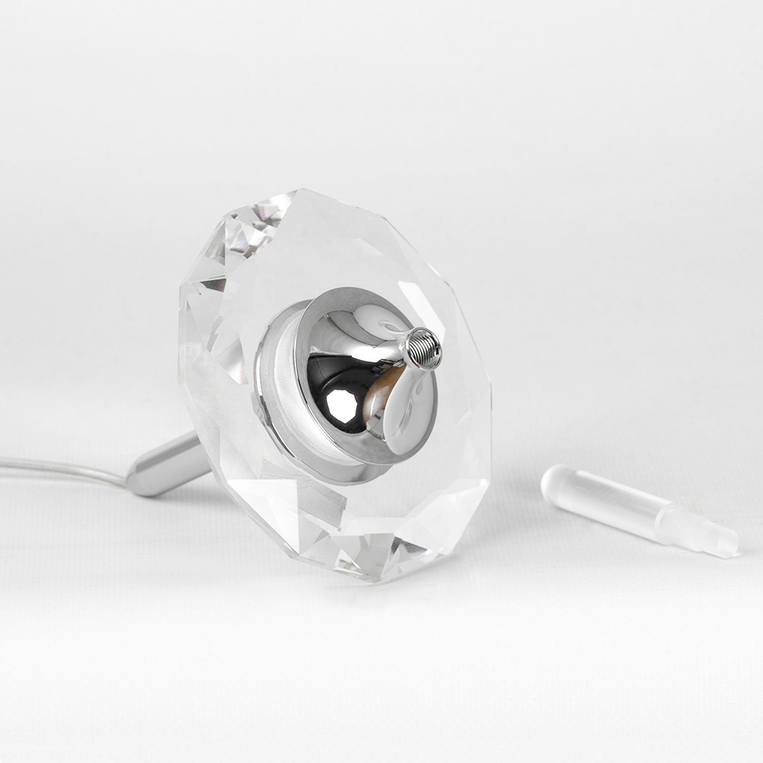 Потолочный светильник 60*110-170 см, 15*LED, 3W, 4000K, Lussole Littlerock LSP-7374, хром