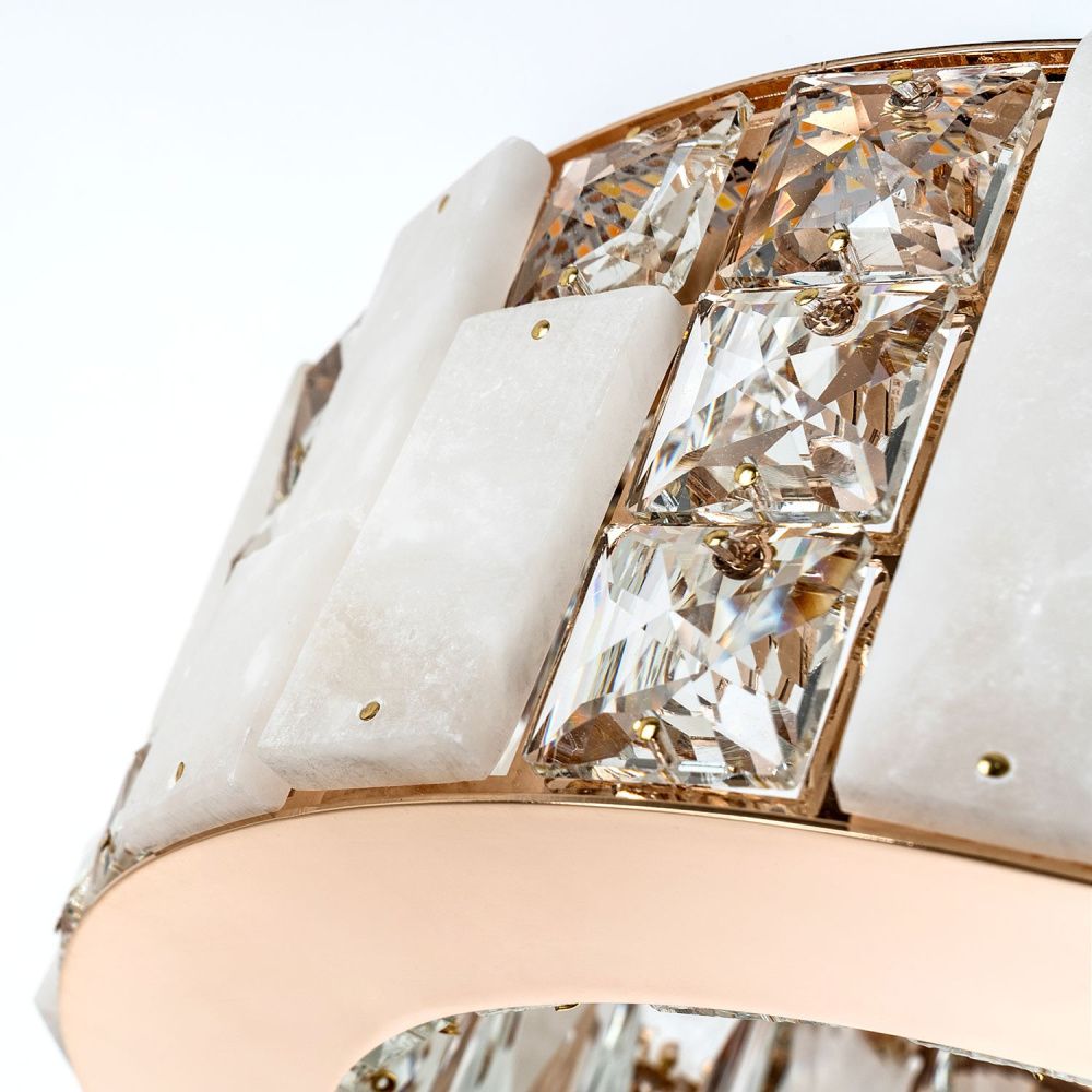 Подвесная люстра 84x30x50см, LED, 36Вт, 3000 / 6000K, Modelux ML.6985.800.300P GD Золото