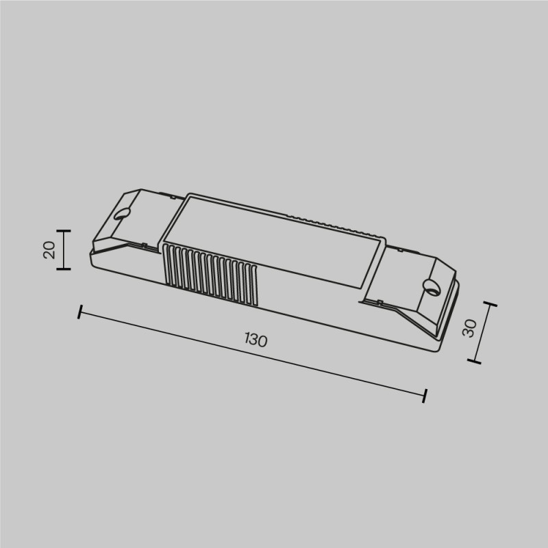 Блок питания 13*3*2 см, Maytoni Technical psl-dl PSL-DL40-S-150-300mA белый