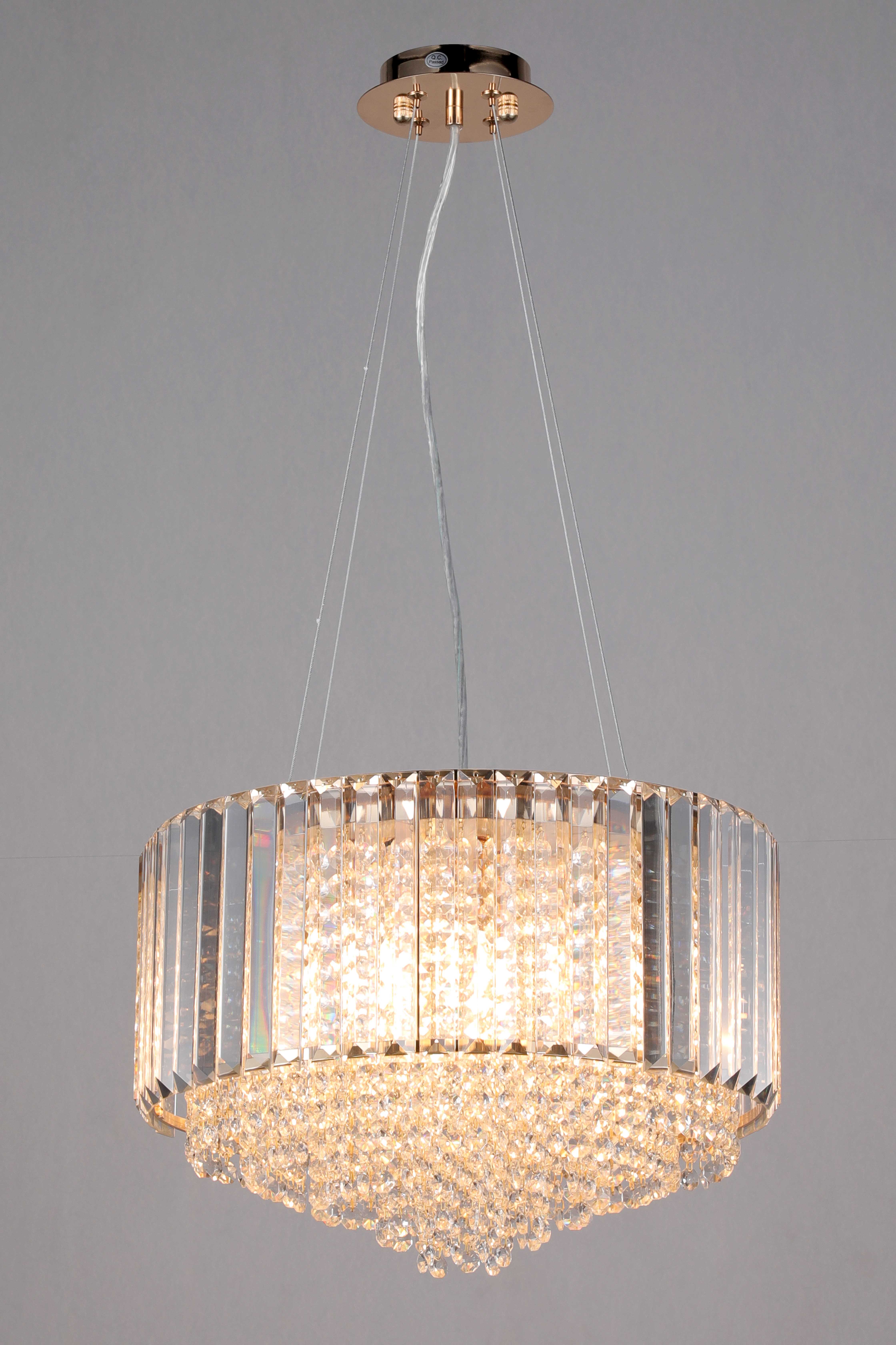 Люстра 400*300, 6*E14, 40W NewRgy Cristallo 8762/6FG FG, Золото