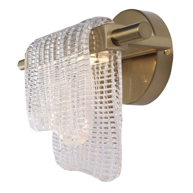 Бра 13*27*18,5 см, 1*LED*6W, 3000K, ST-Luce Voile SL6021.201.06, золотой