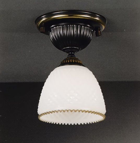 Потолочный светильник диаметр 15 см Reccagni Angelo PL 8611/1 Бронза