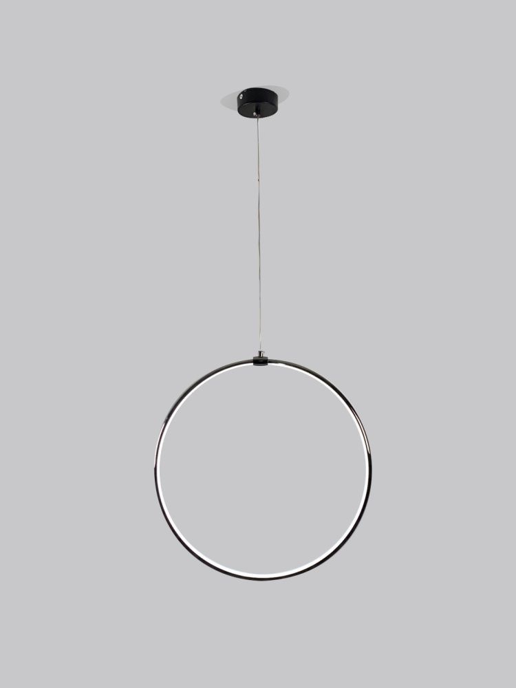 Светильник подвесной SPF-8659 BLACK/ЧЕРНЫЙ ГЛЯНЕЦ D500/H1500/1/LED/20W 22-08 HOOP1