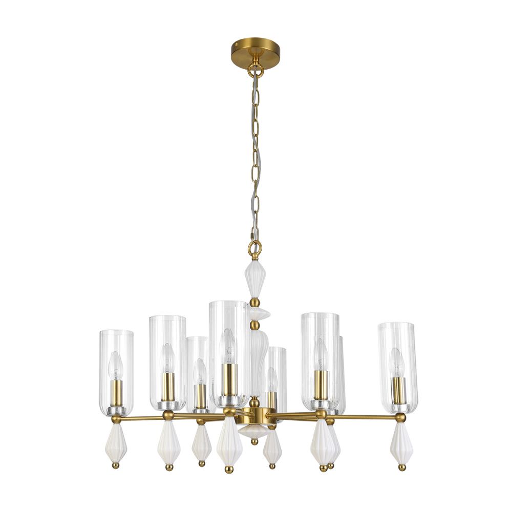 Подвесная люстра 75 см, Lumion Neoclassi Galana 8428/8, латунь