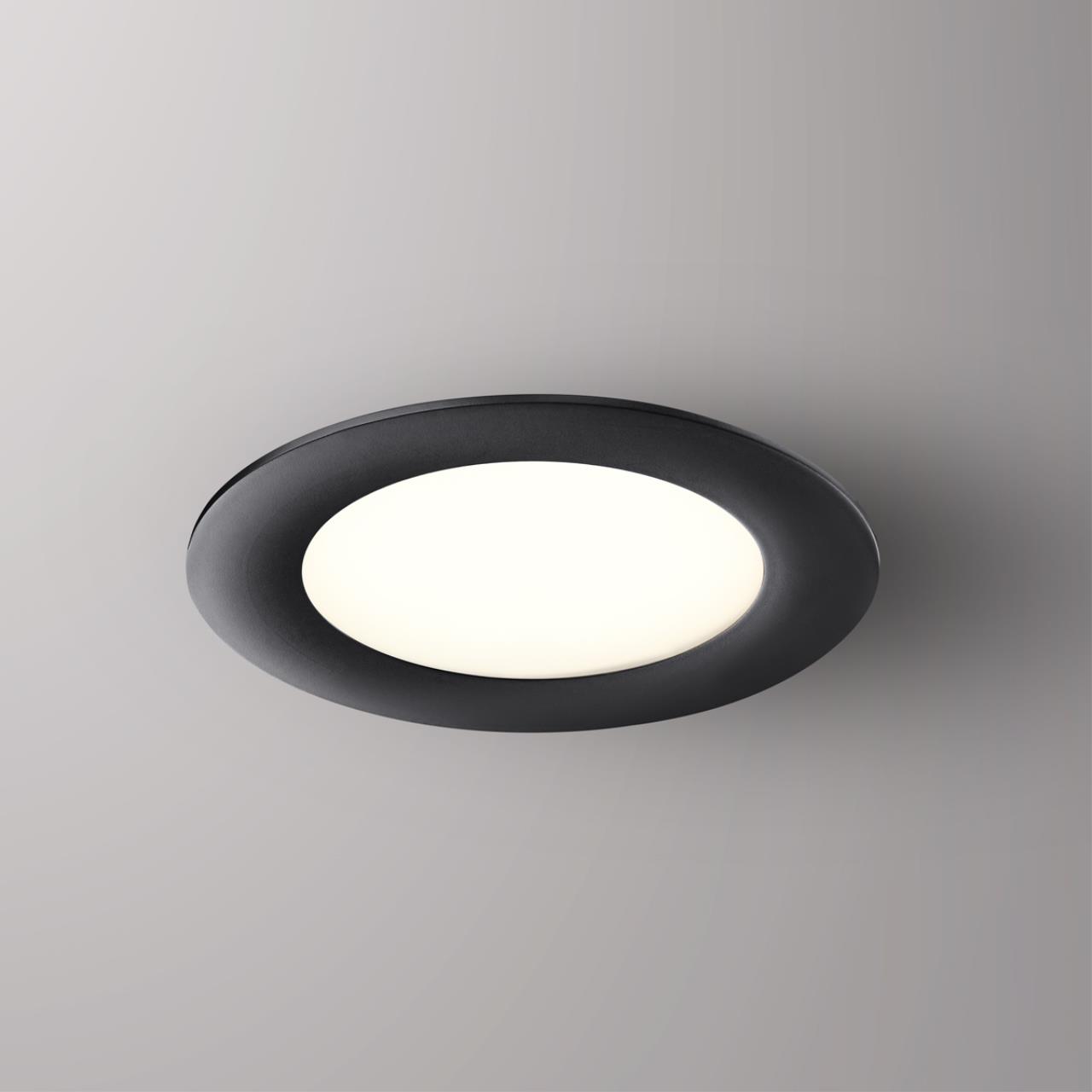 Светодиодный светильник 8.5/7.5 см, 10W, 3000-6000K, 800 Lm, IP20 Novotech Lante 358948, черный