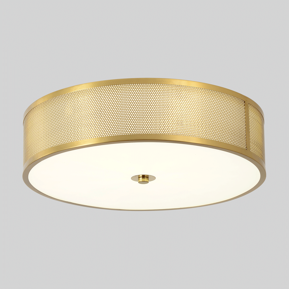 Светильник потолочный *40*10- см, *LED*32W, 3000-6000K, Crystal Lux Button BUTTON PL32W LED, Латунь