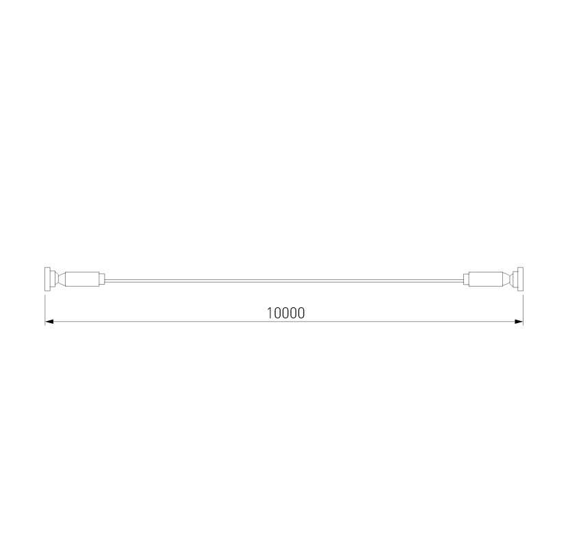 Струнный светильник 12W, 4200K, Elektrostandard STRONGLINE 40127/LED, черный