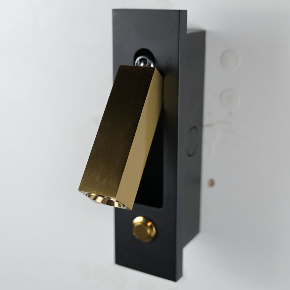 Бра Chelsom WALL LED DOCK BRASS 17*5*17 см, 1*LED*3W, 4000K, ImperiumLoft 2000000118499, Латунь, Чёрный