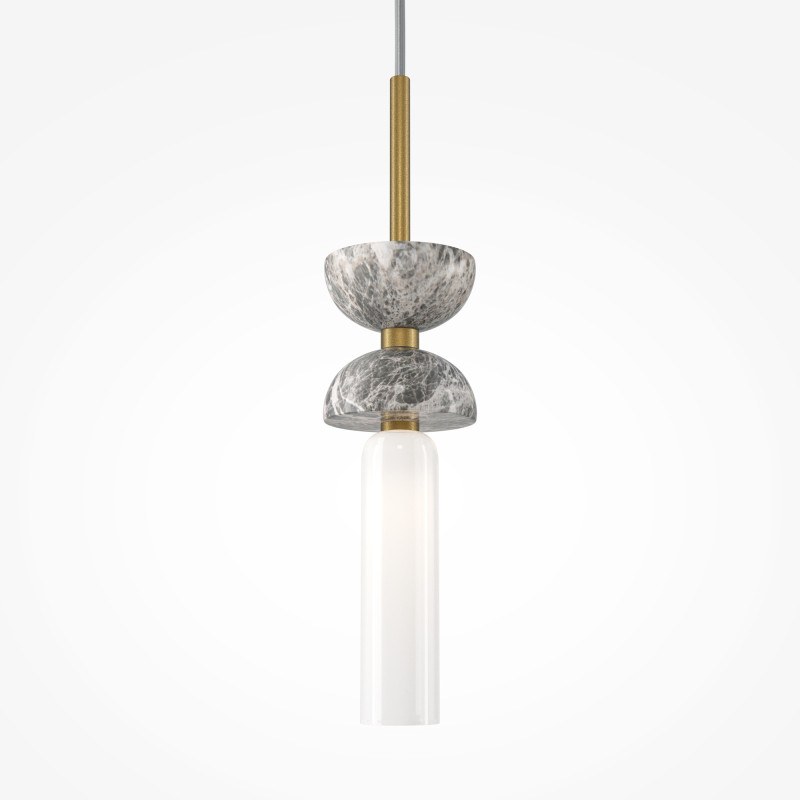 Подвесной светильник 10*10*336,5 см, 1*G9, 28W, Maytoni KYOTO MOD178PL-01GR золотой