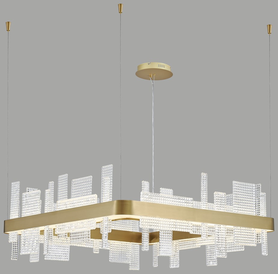 Светильник подвесной Wertmark Lotta WE461.02.303, 80*80 см, золотистый