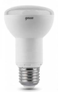 Лампа светодиодная E27, 9W=75W, 2700K R63 Gauss 106002109, теплый свет