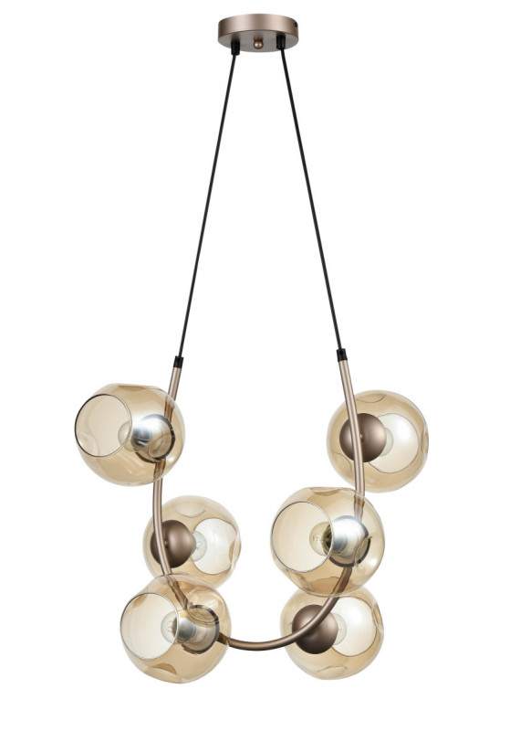 Подвесной светильник 36*44*120 см, 6*E27 шампань Vele Luce Astoria VL5004P61