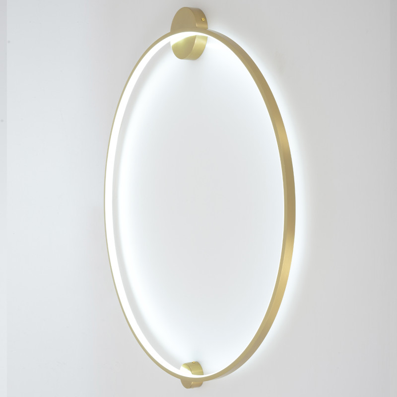 Настенный светильник 91 см, 35W, 3000-6000K, Crystal Lux REAL AP35W LED BRASS, латунь
