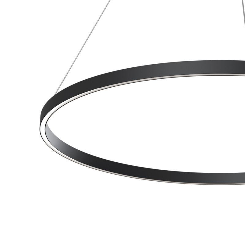 Подвесной светильник 100*127,5 см, LED, 60W, 3000К-4000К, Maytoni Rim MOD058PL-L54BK черный