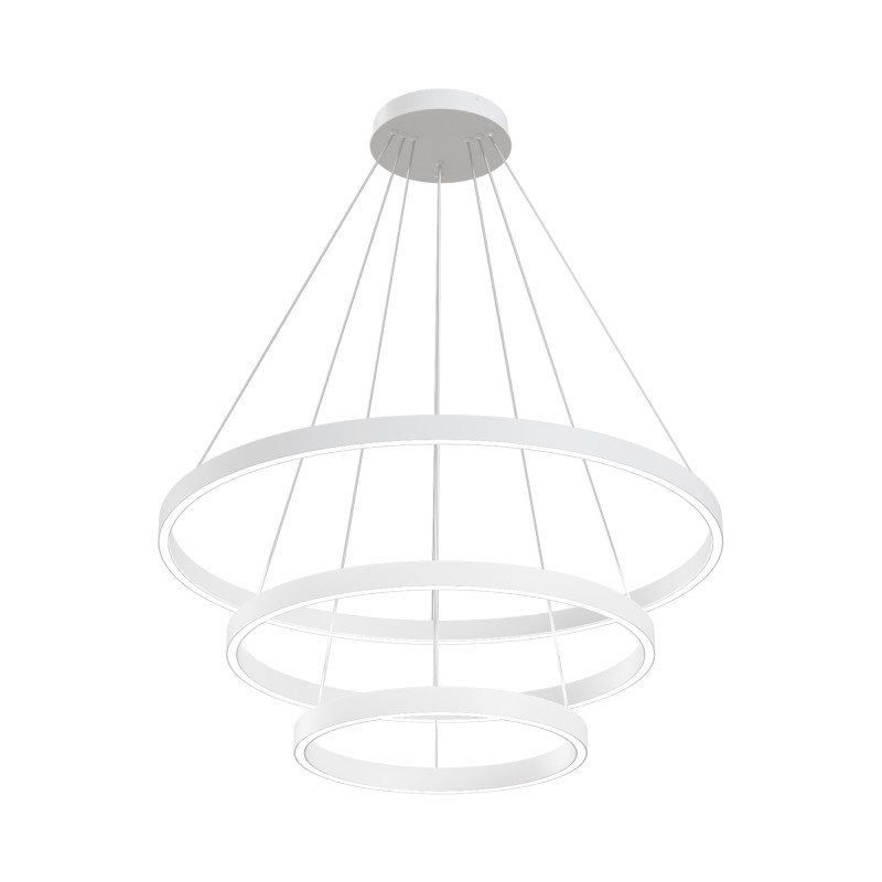 Подвесная люстра 80*140,5 см, LED, 108W, 3000К-4000К, Maytoni Rim MOD058PL-L100WK белый