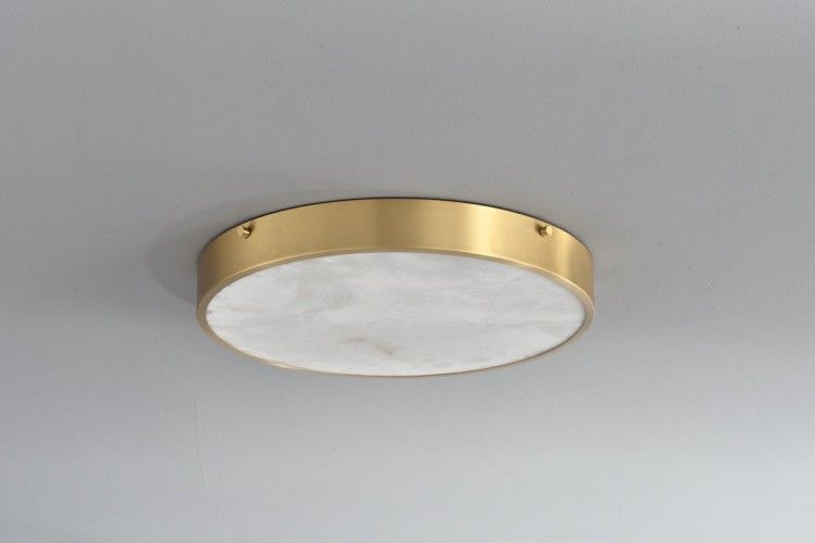 Светильник 30-5 см, 1*LED*24W, 3000K, Belfast Devon 3395-3 BR MB, Латунь