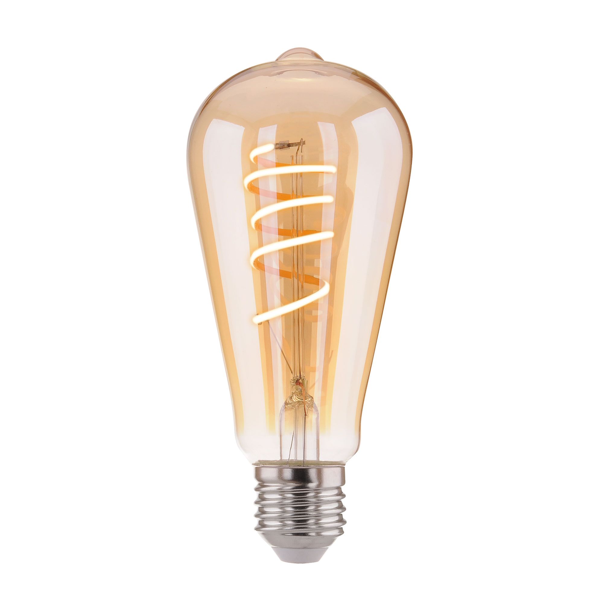 Филаментная светодиодная лампа ST64 8W 3300K E27 (тонированная) BLE2717 Elektrostandard
