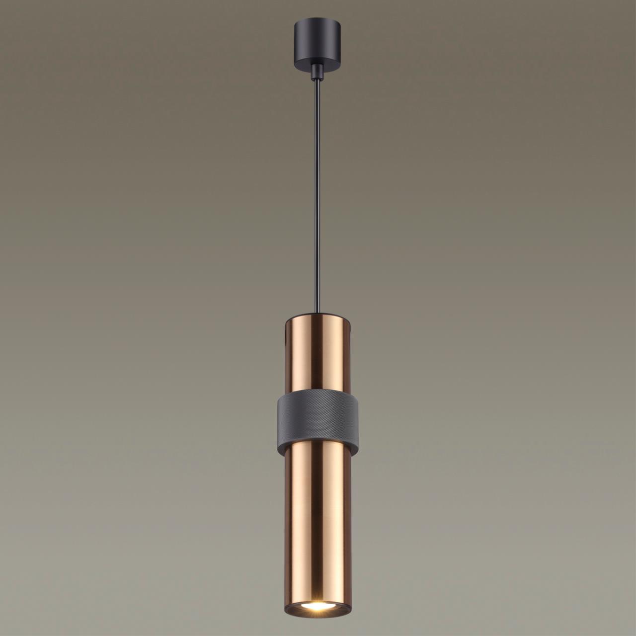 Подвесной светильник Odeon Light Afra 4739/5L, черный-золото