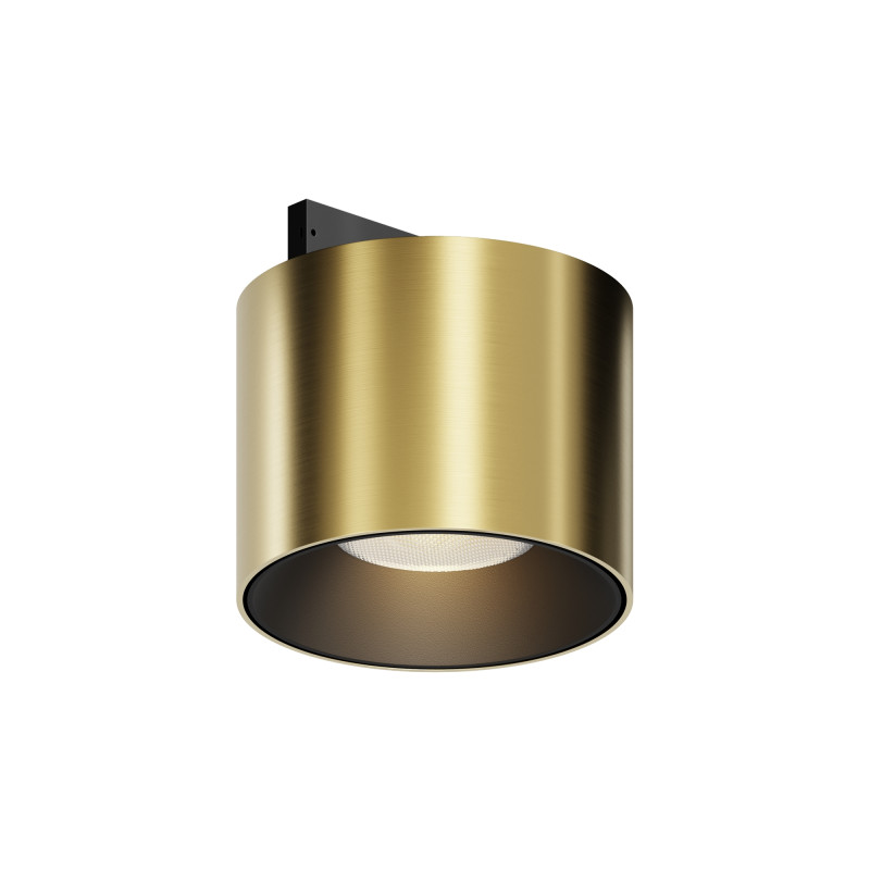 Трековый светильник 6*3,7 см, LED 5W 3000K Maytoni Technical Accessories for tracks Levity Alfa S TR188-1-5W3K-M-BBS черный и Латунь