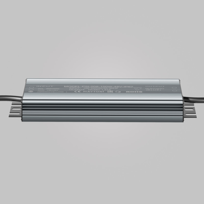 Блок питания для магнитных систем 48V, 100Вт, 48V, IP67 Maytoni Power Supply Magnetic PSL008-100W-48V-IP67