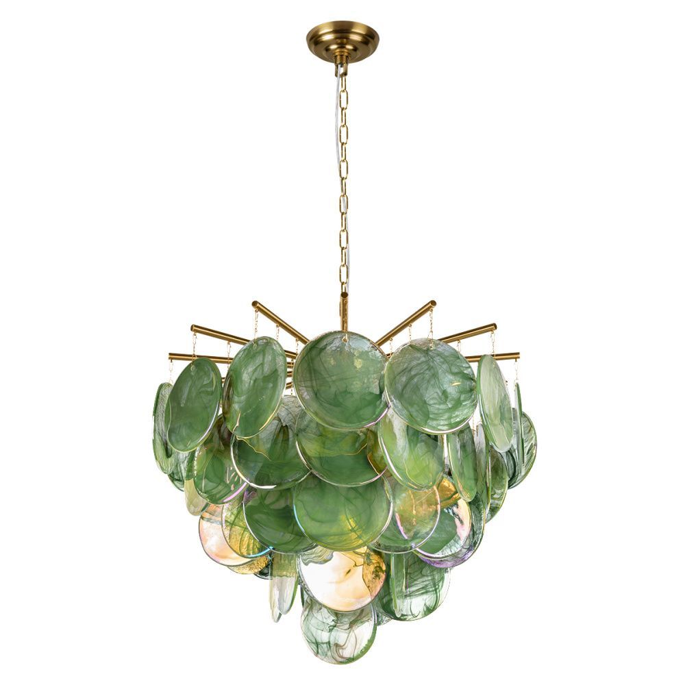 Подвесная люстра 60 см, LOFT IT Lolly 10492/600 Green, золото