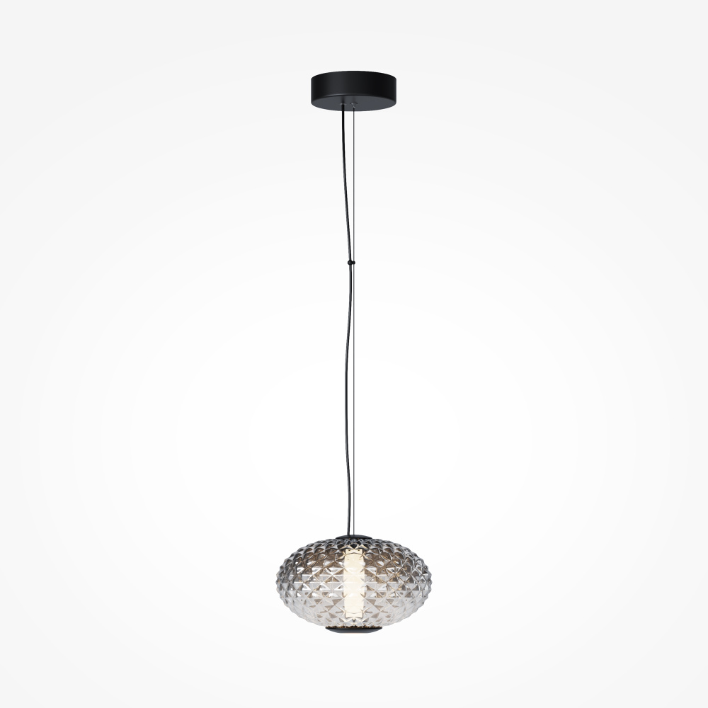 Подвесной светильник 24*30-321 см, *LED*10W, 3000K, Maytoni Bruma MOD397PL-L10B3K, Черный