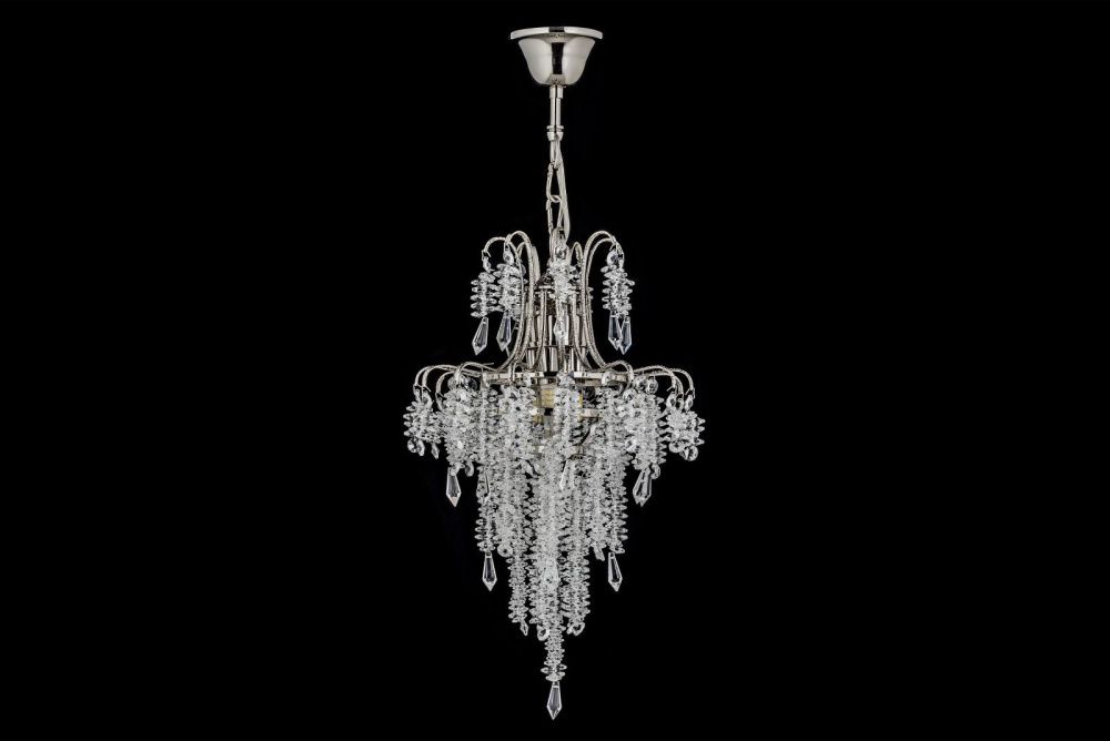 Люстра подвесная *30*45 см, 4*G9*40W, Arti Lampadari Erli Nickel Erli E 1.5.30.105 N, никель