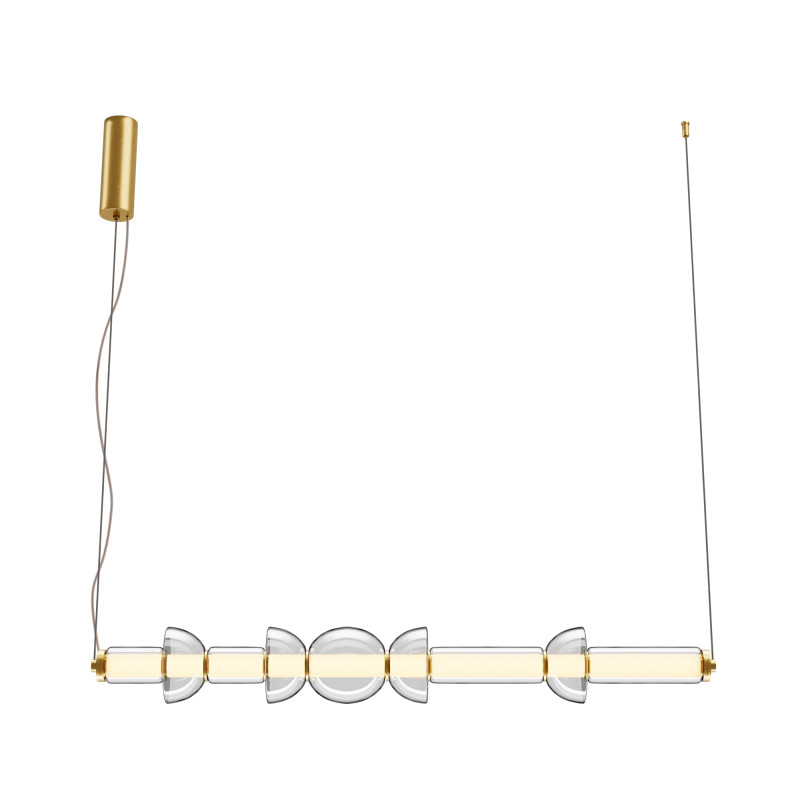 Подвесной светильник 98*16*39,5*137,5 см, LED*39W, 3000 К, Cosmo MOD210PL-L39BS3K Maytoni, Латунь