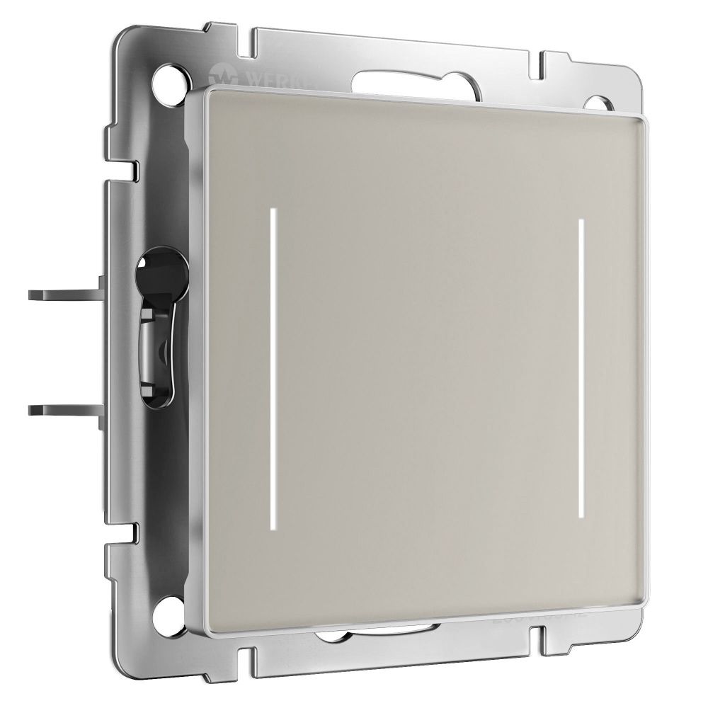 W4523641 Умный сенсорный выключатель двухклавишный, дымчатый Werkel, 4690389213939