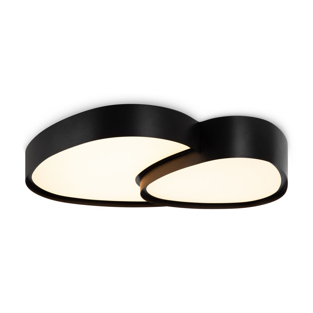 Светильник 52,5*38*-8 см, *LED*72W, Freya Скромность / Modesty FR6079CL-L72B, Черный