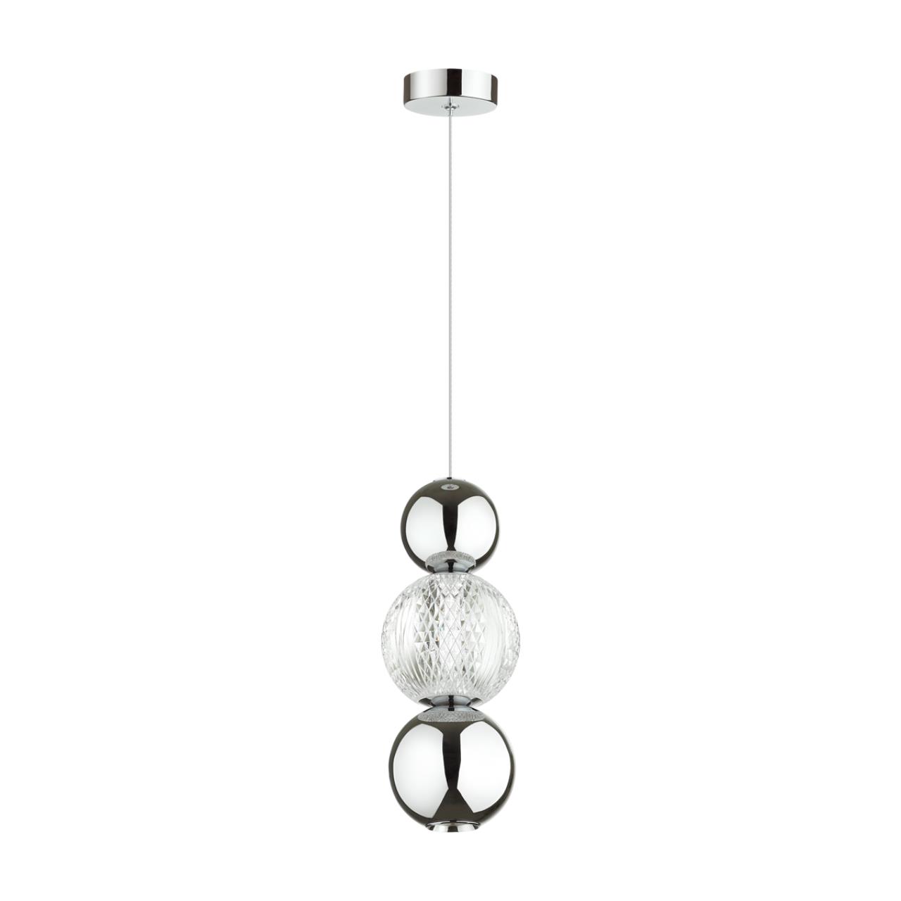 Светодиодный светильник 11 см, 7W, 4000K, Odeon Light CRYSTAL 5007/7LA, хром