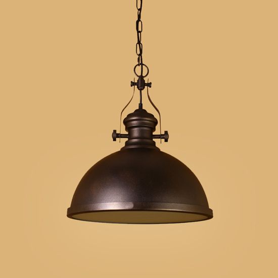 Светильник подвесной LOFT HOUSE P-196, диаметр 40 см, коричневый