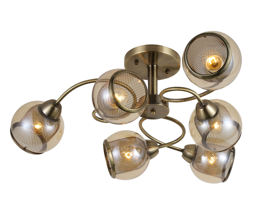 Люстра Ø730 x 260, мм, 6*40W (240W), BRONZE (Бронза) Rilon 06651/6B BRONZE