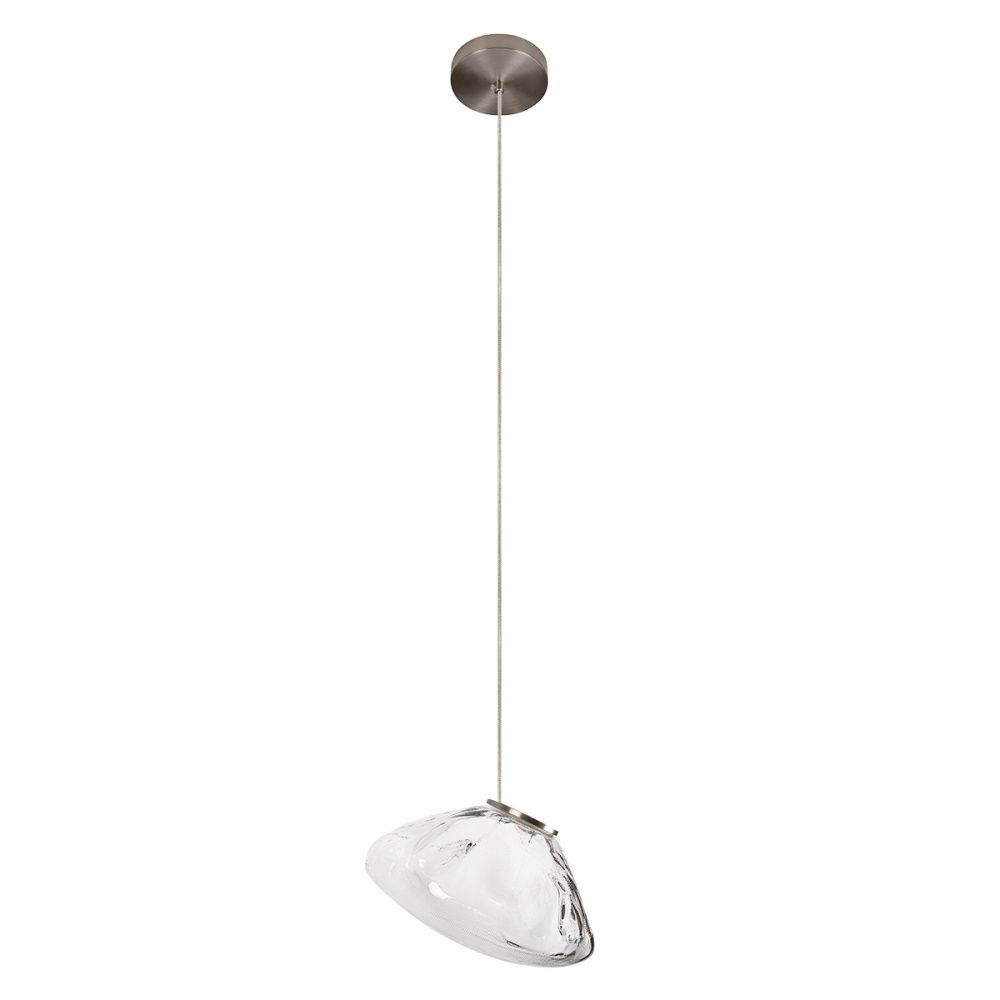 Подвесной светильник 25 см, 6W, 3000K, Loft IT Random 10469M Clear, никель