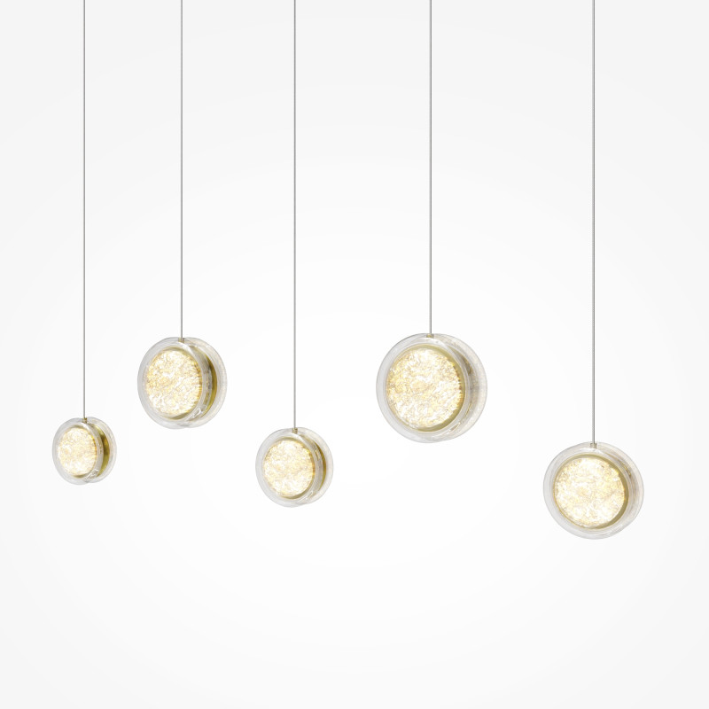 Каскадная люстра 110,5*15,6*317 см, LED, 3000К, Maytoni Pharao MOD361PL-L33BS3K латунный