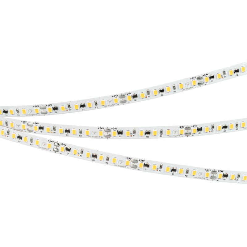 Лента IC-A120-8mm 24V Warm3000 (9.6 W/m, IP20, 2835, 10m) (Arlight, стабилизированная) 037964. Цена указана за 10 метров. Продается кратно 10 метрам.