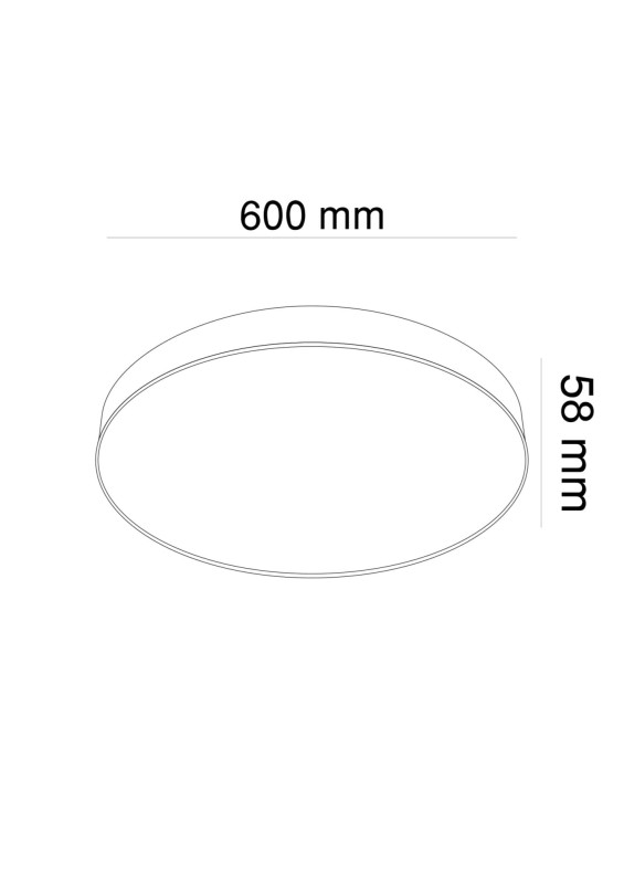 Cветильник 60 см, 96W, 3000K Maytoni Technical Zon C032CL-L96MG3K, золото