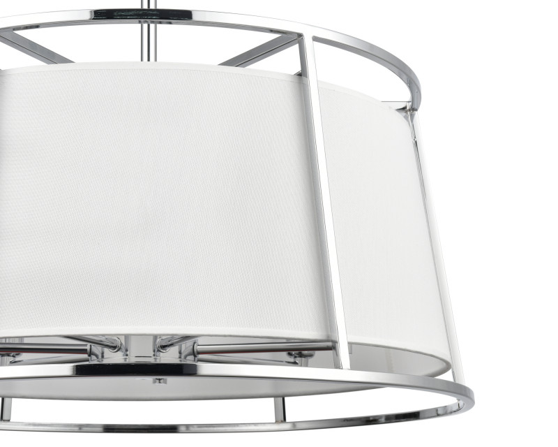 Подвесная люстра Vele Luce Linda VL4243P07, диаметр 60 см, хром