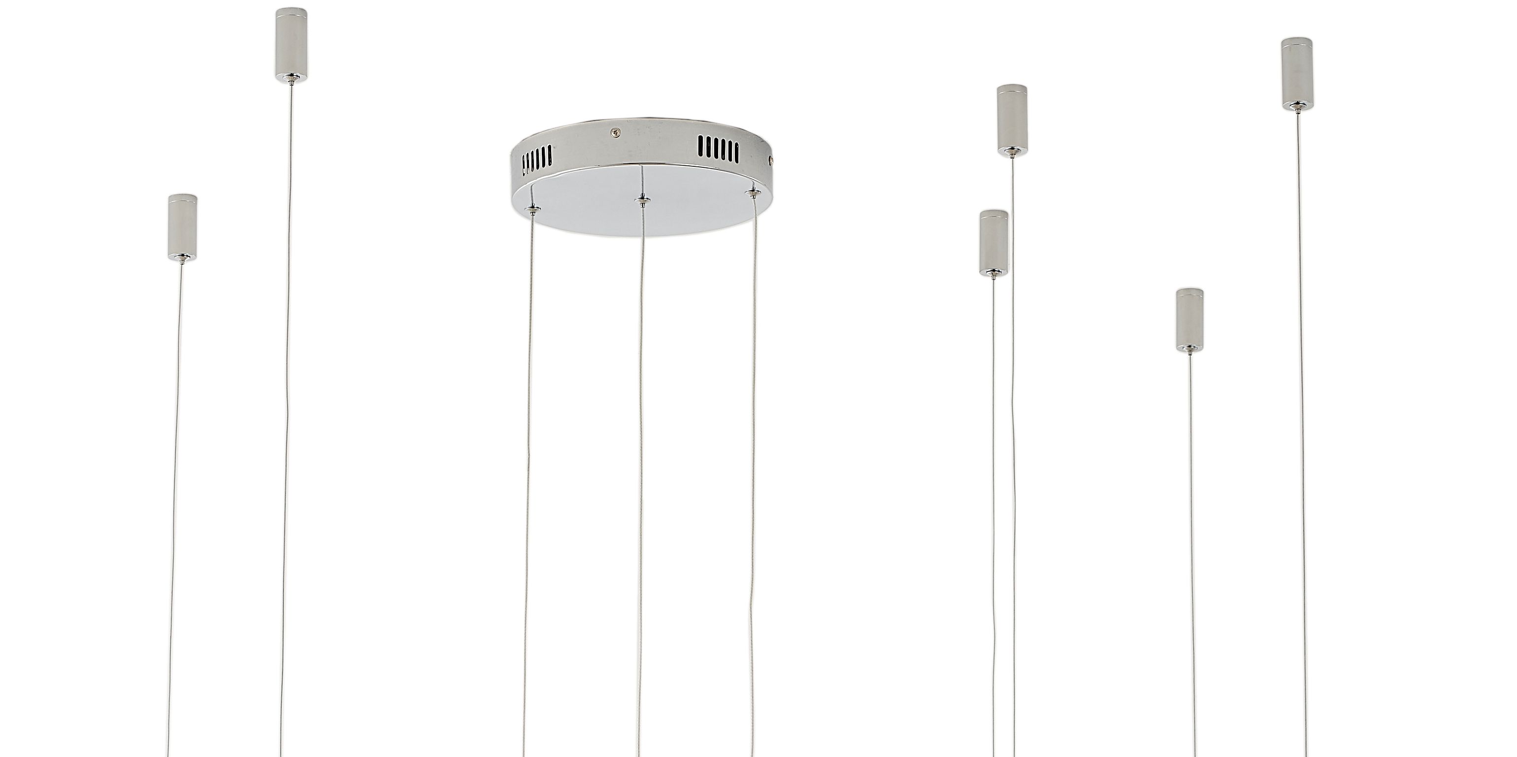 Светильник подвесной 20/40/60 см, LED 75W 4000K хром Zortes Ringolight ZRS.33322.75F