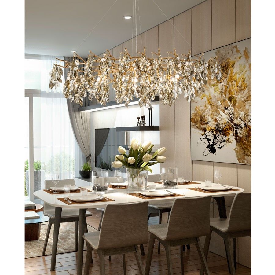 Подвесная люстра 120*50*100 см, G9 15xG9W, , Золото MODESTYLE MS.2111.1200 GD