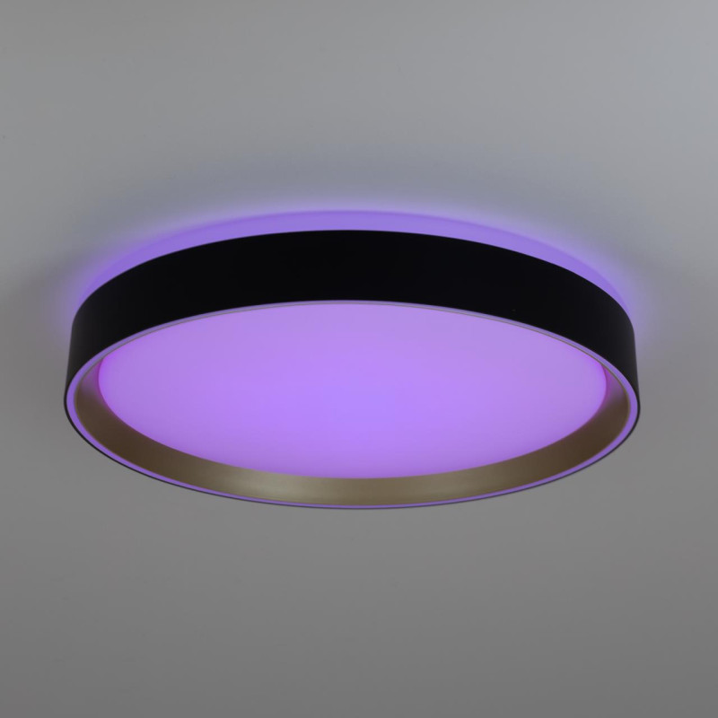 Светильник 40 см, 48W, 3000-5000K с пультом Citilux CL751351G BOSS Черный+Золото LED
