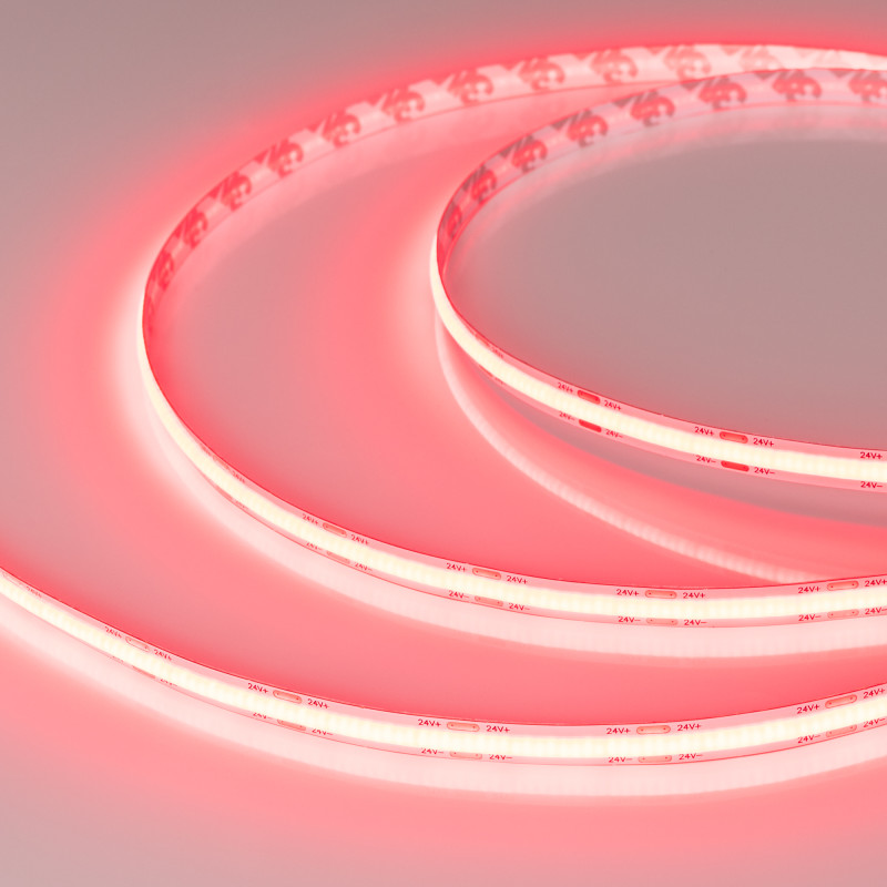 Лента COB-X544-8mm 24V Red (11.5 W/m, IP20, CSP, 5m) (Arlight, 11.5 Вт/м, IP20) 032176(2). Цена указана за 5 метров. Продается кратно 5 метрам.