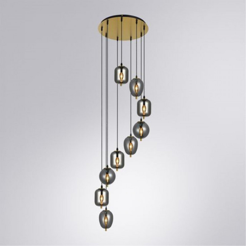 Подвесной светильник 50*300 см, 8*E14 медный Arte Lamp Freddie A2231SP-9PB