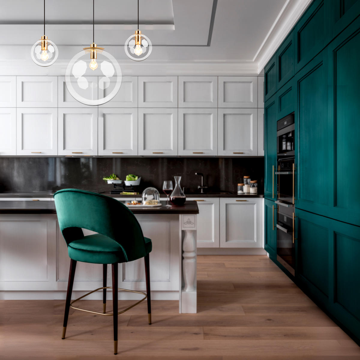 Подвесной светильник 30*31 см, 1*E27*60W LOFT IT Selene 2033-C золото
