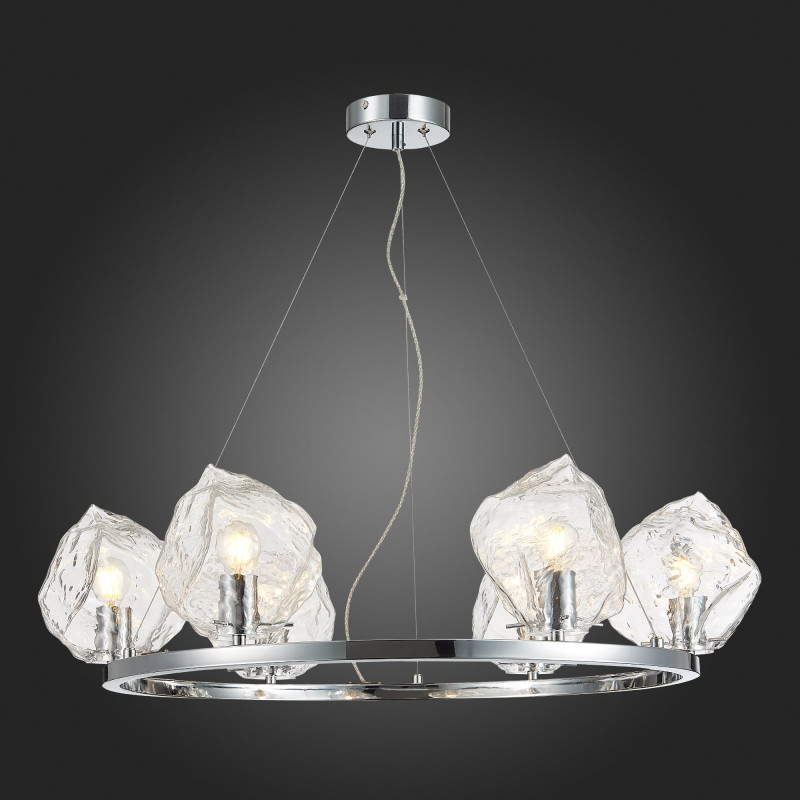 Люстра подвесная 82 см, ST LUCE PORTICI SL1175.103.06 Хром