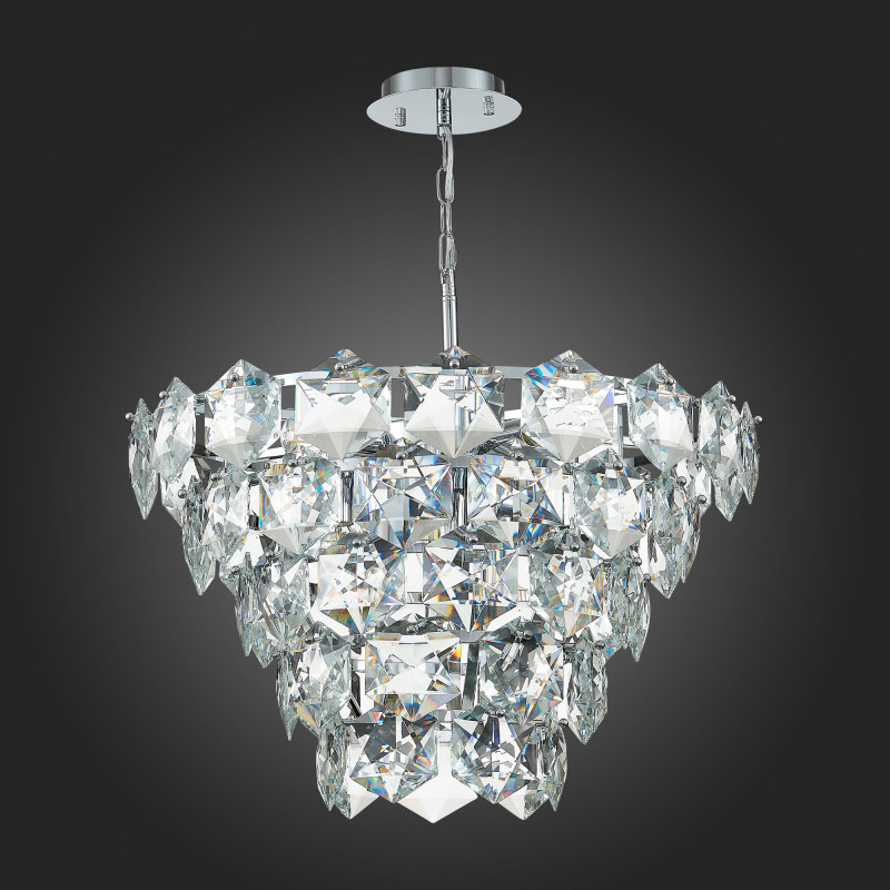 Люстра подвесная 58 см, 360W, ST LUCE VITERBO SL1631.103.09 Хром